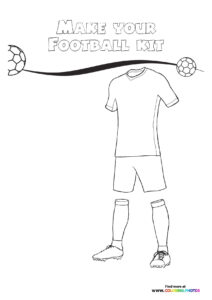 Make your World Cup football kit - Coloring Pages for kids