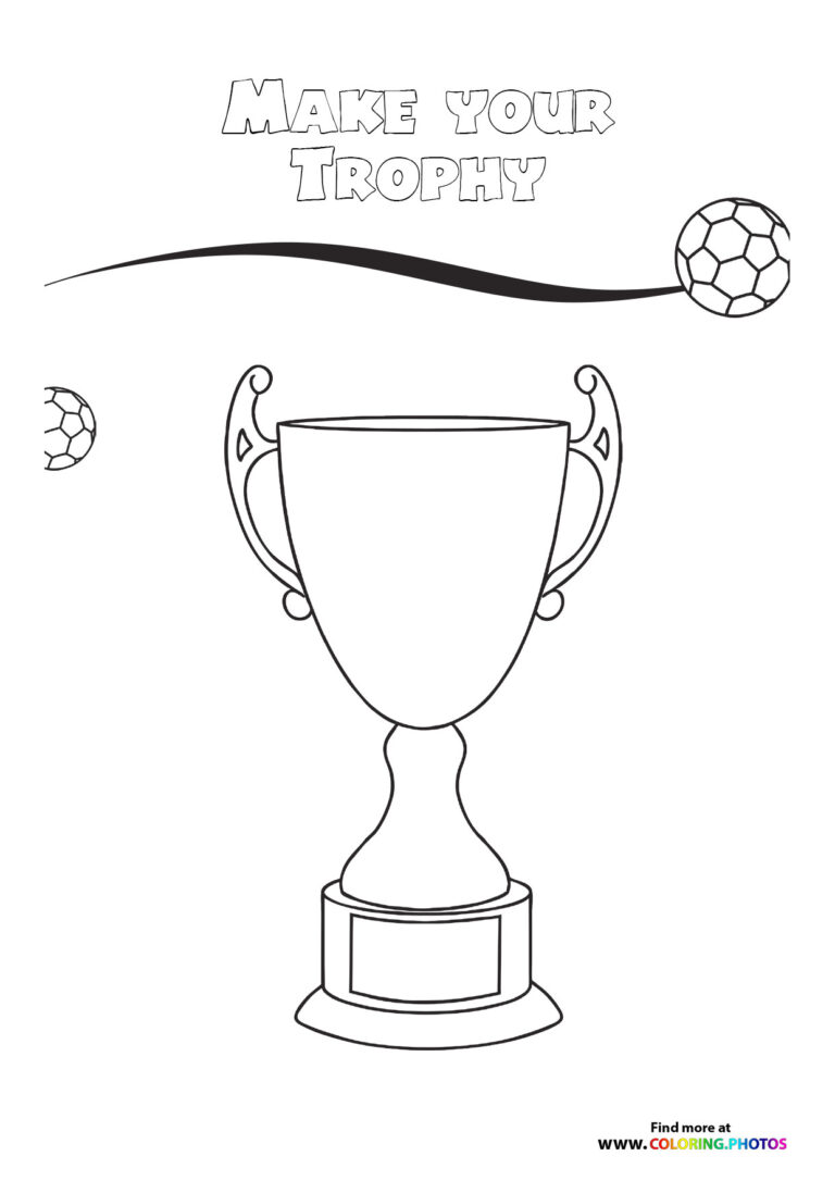 10 Soccer Trophy Coloring Pages for Aspiring Champions