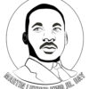 Martin Luther King Day coloring page