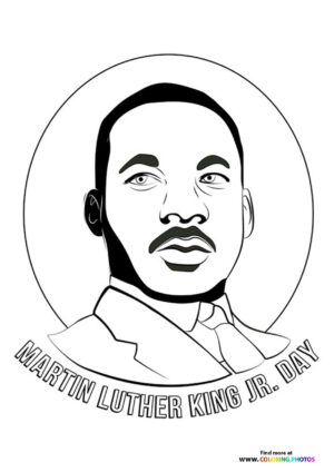 Martin Luther King Day coloring page