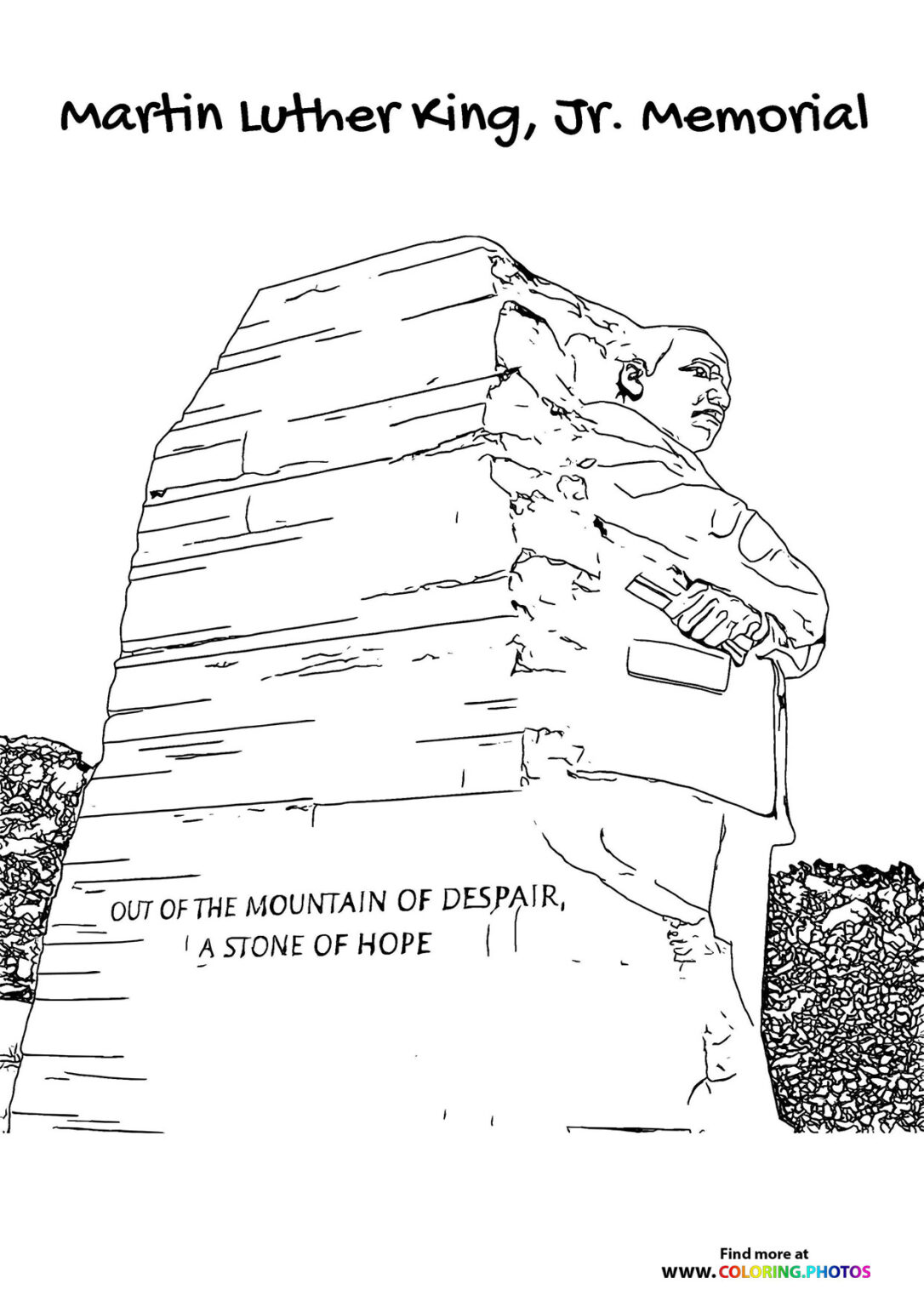 Martin Luther King Day Coloring Pages for kids Free print or download