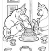 Cake for Masha coloring page
