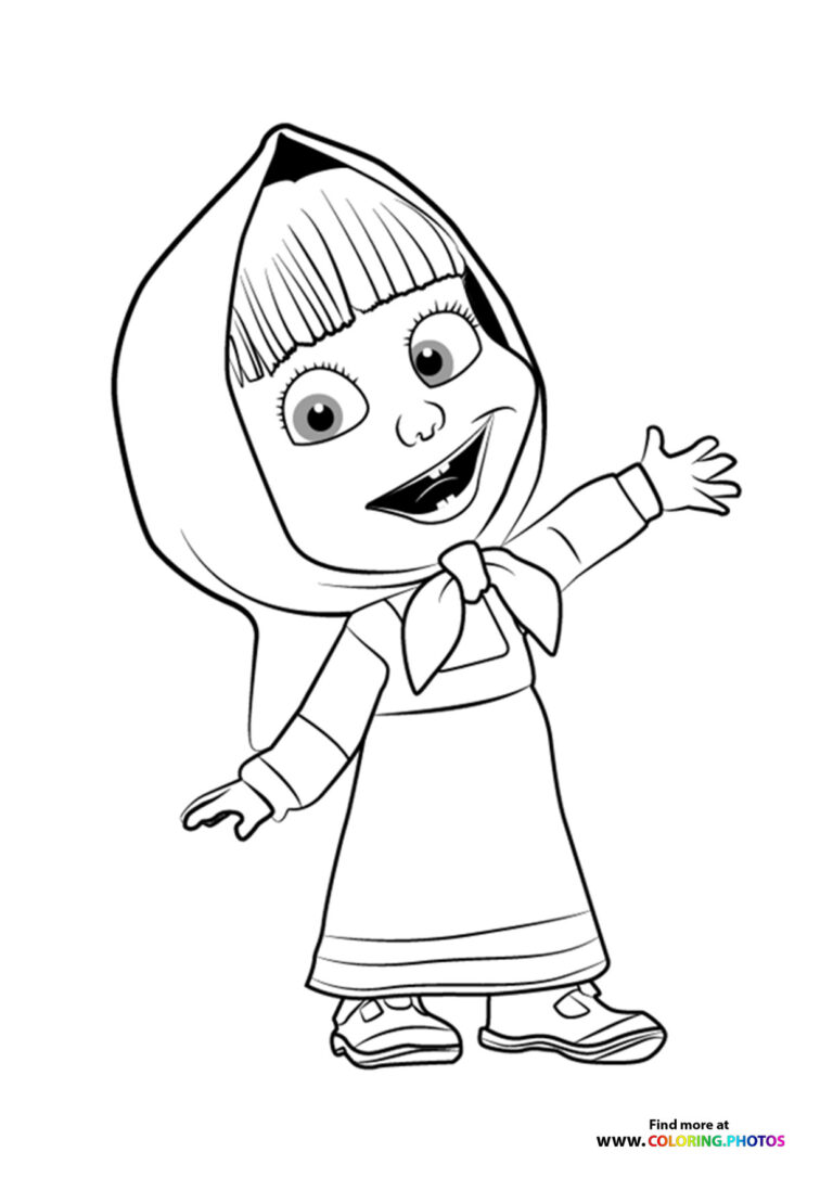 Masha and the Bear - Coloring Pages for kids | Free and easy print