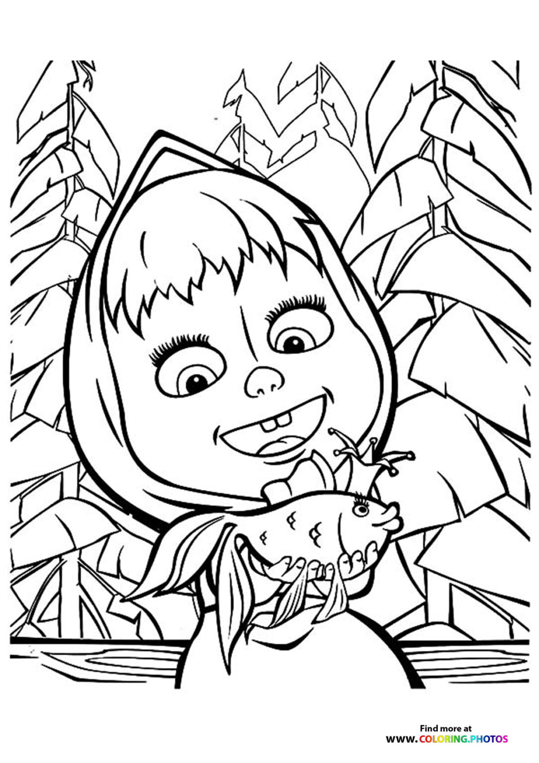 Masha and the Bear - Coloring Pages for kids | Free and easy print