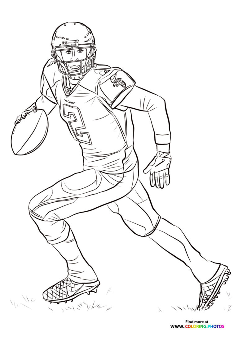 NFL Players - Coloring Pages for kids | Free print or download