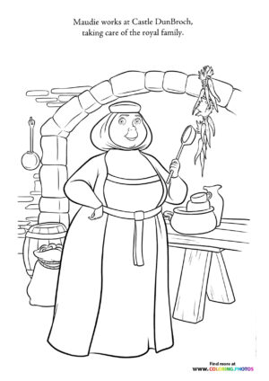 Maudie from Brave coloring page