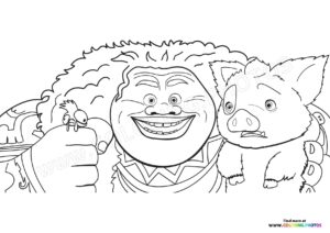 Maui with Pua and Hei Hei Moana 2