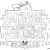 Maya and the Three logo coloring page