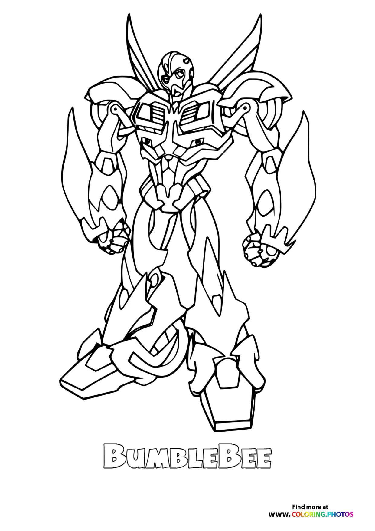 Bumblebee Coloring Transformer Bumblebee Coloring Transformer
