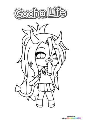 Mean girl from Gacha Life