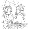 Merida with queen coloring page