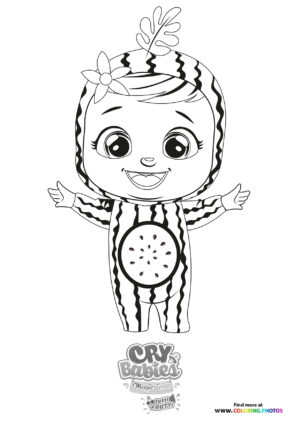 Mel - Cry Babies - Tutti Frutti coloring page