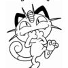 Meowth - Pokemon coloring page