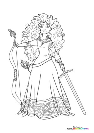 Merida Disney princess - Coloring Pages for kids