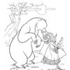 Merida helping her mother coloring page