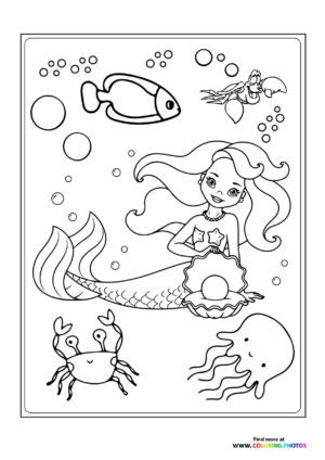Mermaid with pearl