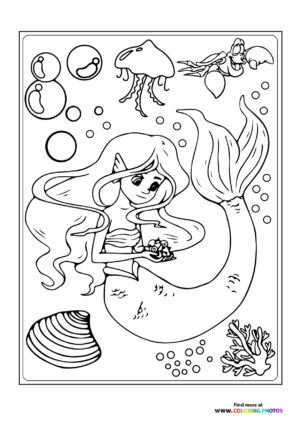 Mermaid with seashells