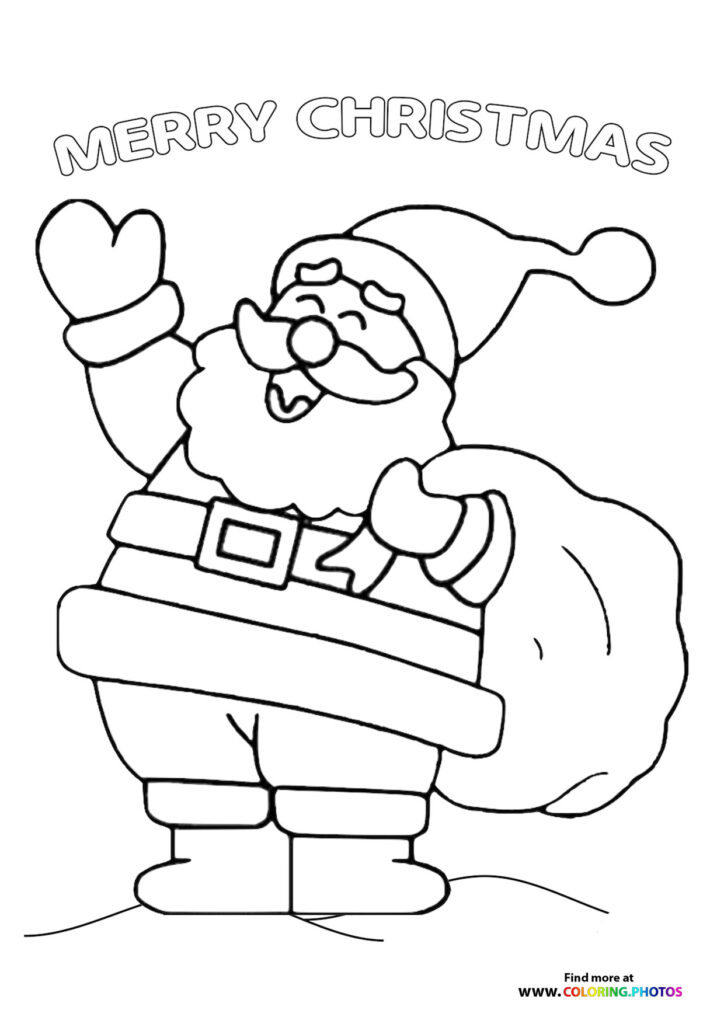 Santa Claus - Coloring Pages for kids | Free and easy print or download