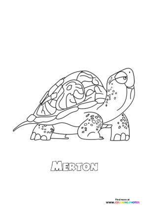 Merton Super Pet coloring page