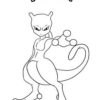 Mewtwo - Pokemon coloring page