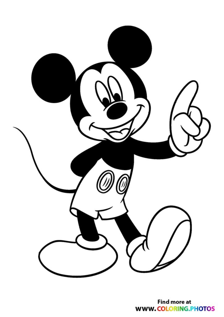 Mickey Mouse - Coloring Pages for kids | Free and easy print or download