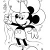 Mickey Mouse party coloring photo