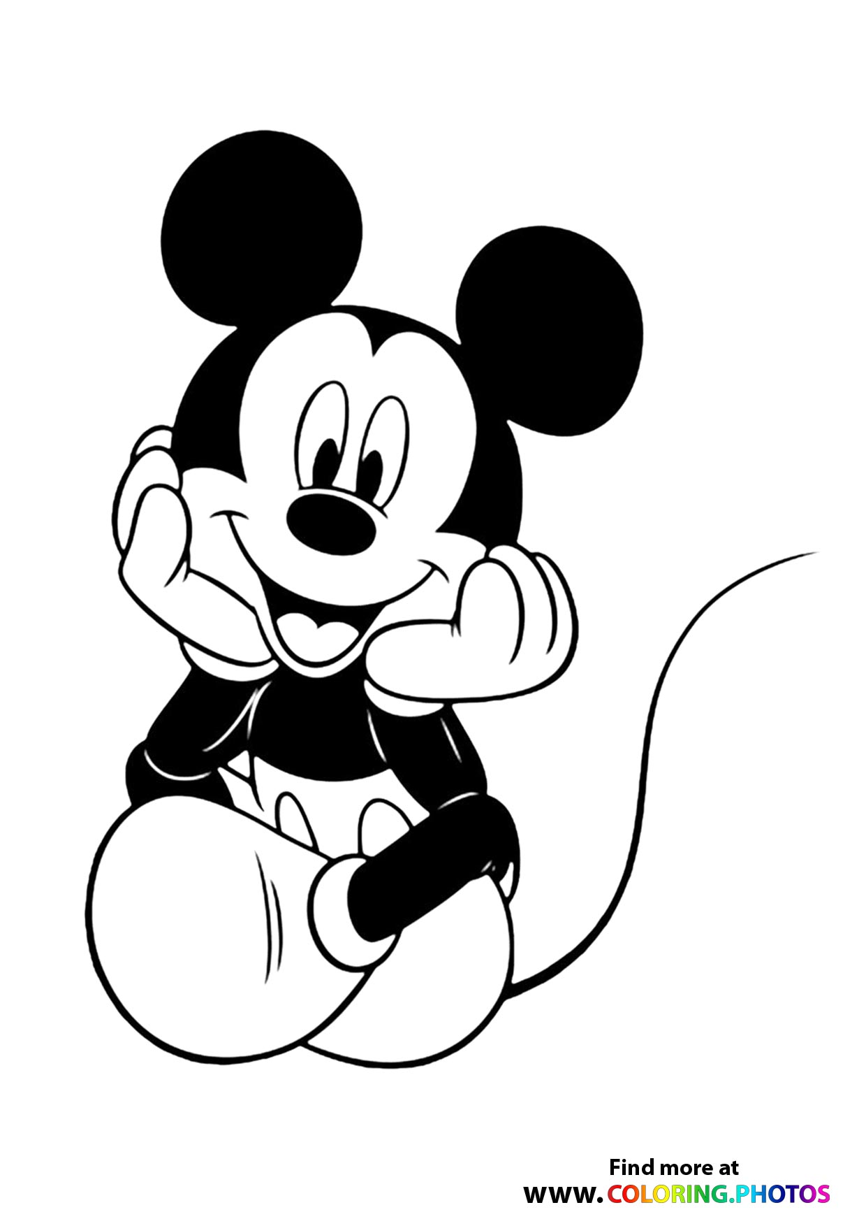 Mickey Mouse - Coloring Pages for kids | Free and easy print or download
