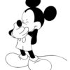 Mickey Mouse smiling coloring photo