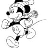 Mickey Mouse with hat coloring photo