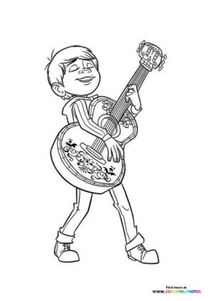 Miguel playing guitar