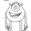 Mike - Monsters at work coloring page