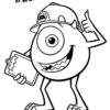 Mike - Monsters at work coloring page