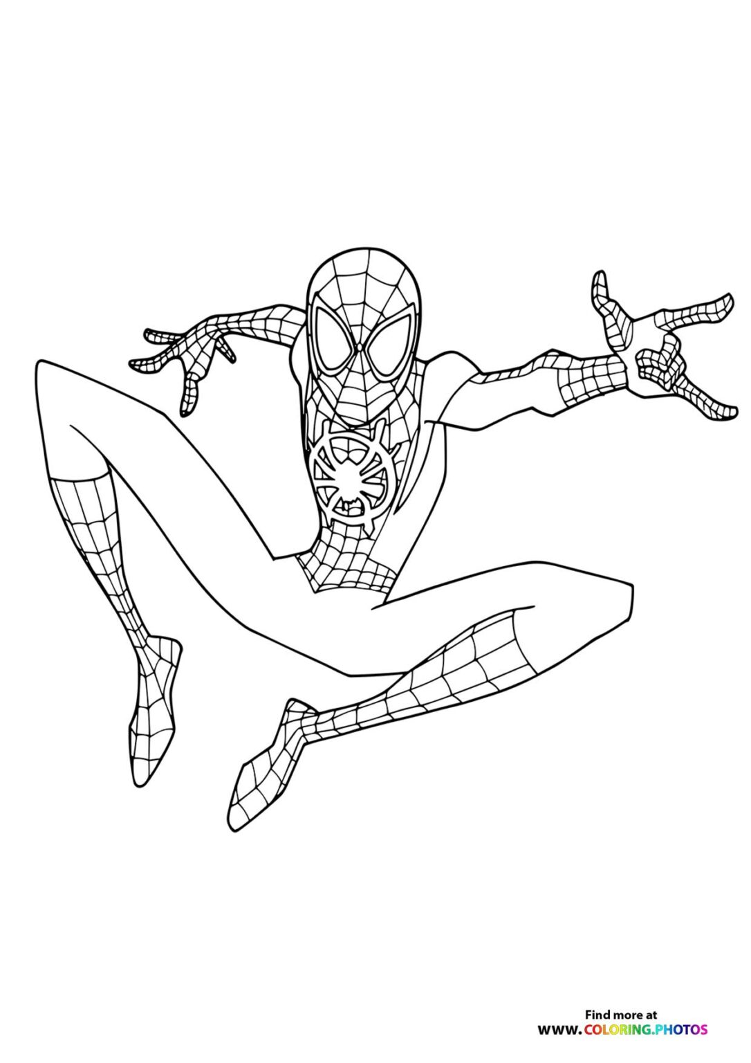 Free Miles Morales Coloring Pages - Coloring Pages for kids
