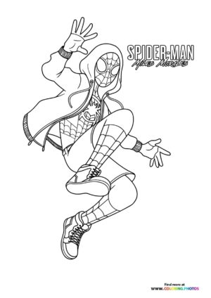 Miles Morales with a jacket