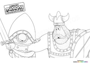 Minion biting viking Minions & Monsters