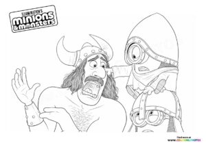 Minion fighting viking Minions & Monsters