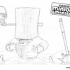 Minions Monsters Fighting coloring page