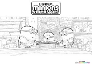 Minions & Monsters reading a book