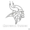 Minnesota Vikings NFL logo coloring page
