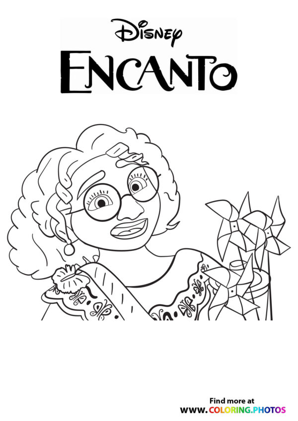 Mirabel Madrigal   Encanto   Coloring Pages for kids