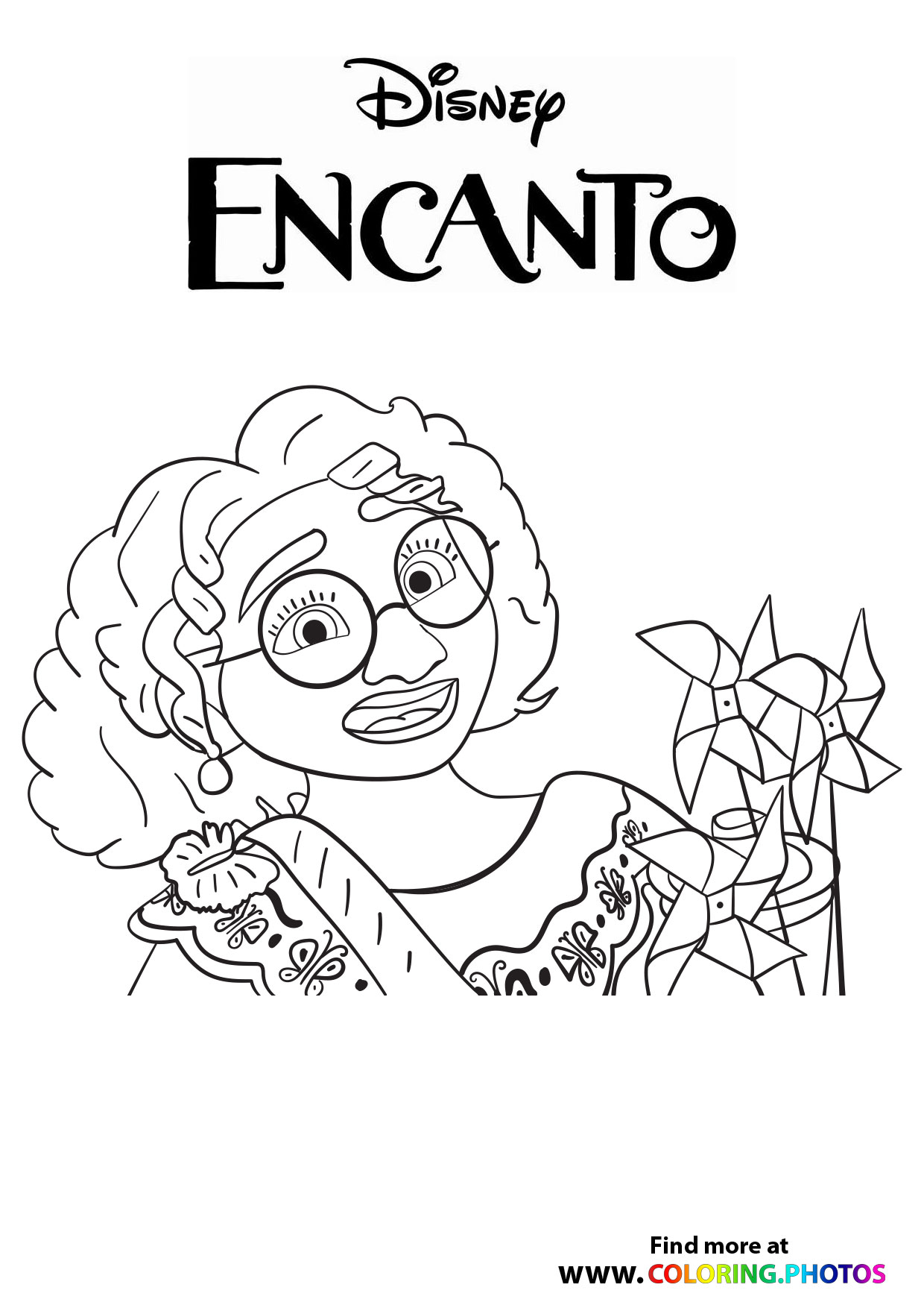 Free Encanto Coloring Pages Printable Printable Word Searches