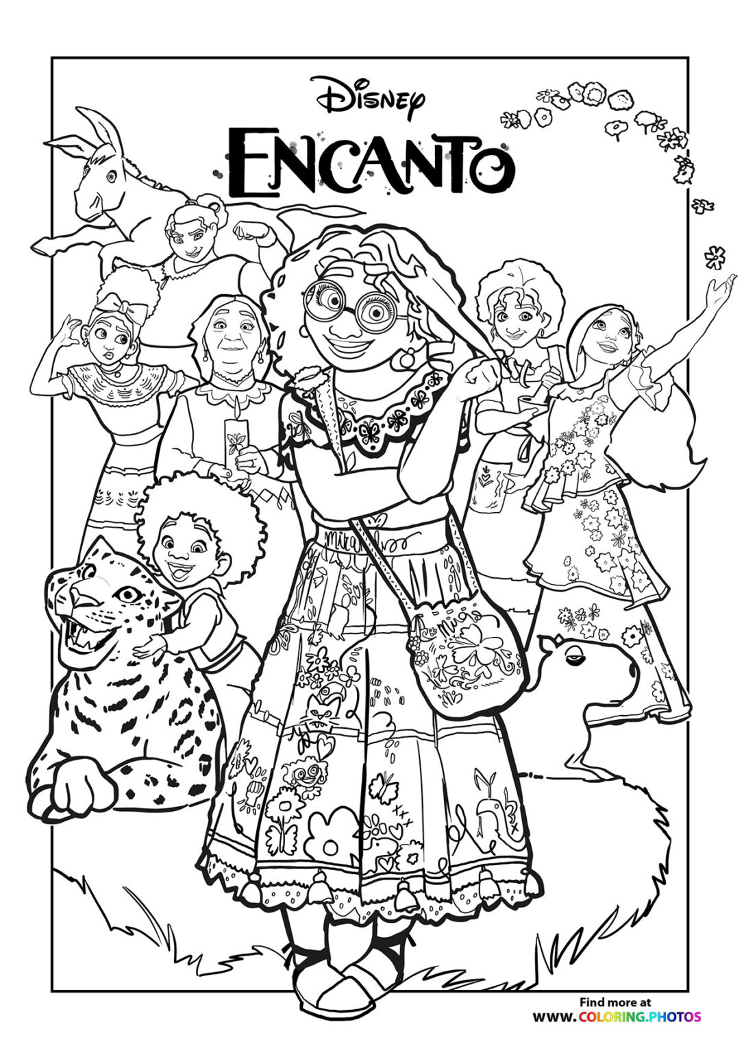 Encanto Madrigal family   Coloring Pages for kids
