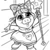 Miss Piggy - Muppet Babies coloring page
