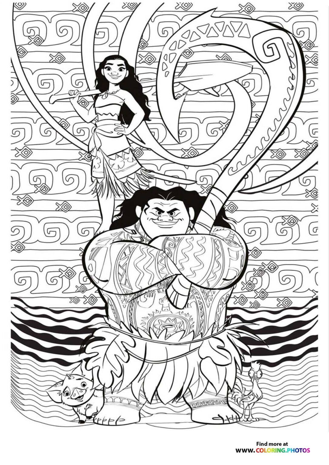 Moana 2 - Coloring Pages for kids