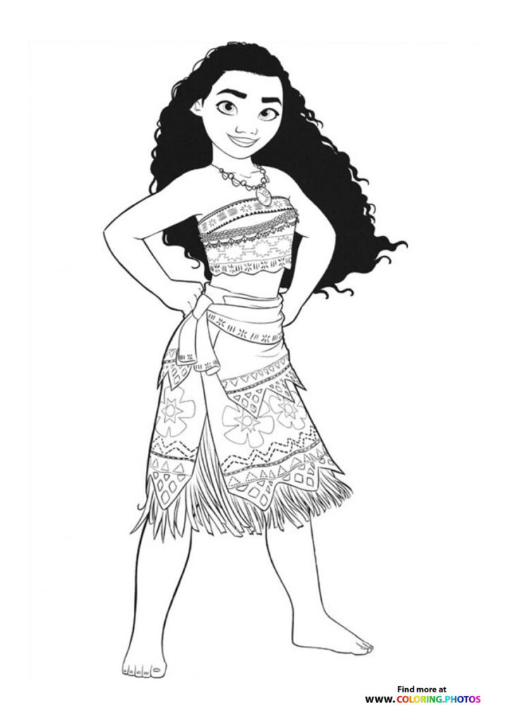 Moana Disney princess - Coloring Pages for kids