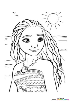 Moana portrait Disney princess