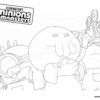 Monster Kid with Minions Monsters coloring page
