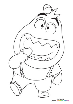 Mr. Piranha from Bad Guys coloring page
