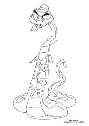 Mr. Snake from Bad Guys coloring page