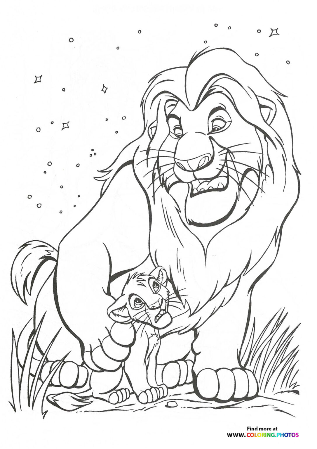 The Lion King - Coloring Pages for kids | Free and easy print or download